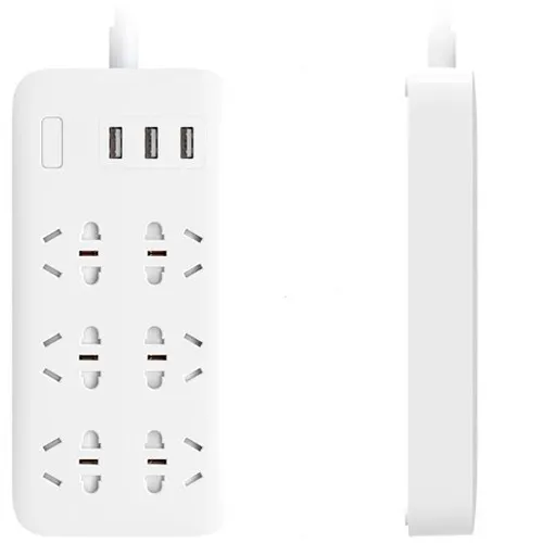 Încărcător Xiaomi Mi Power Strip 3 USB, 5W, Alb