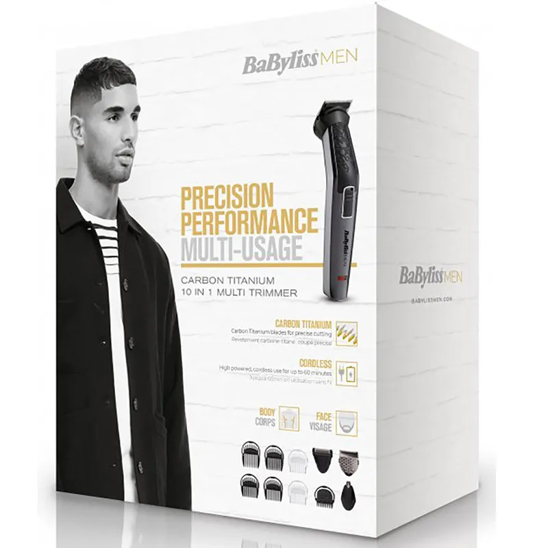 Trimmer pentru bărbați BaByliss MT727E, Gri