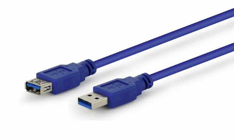 Cablu prelungitor Cablexpert CCP-USB3-AMAF-10, USB Type-A (F)/USB Type-A (M), 3m, Albastru