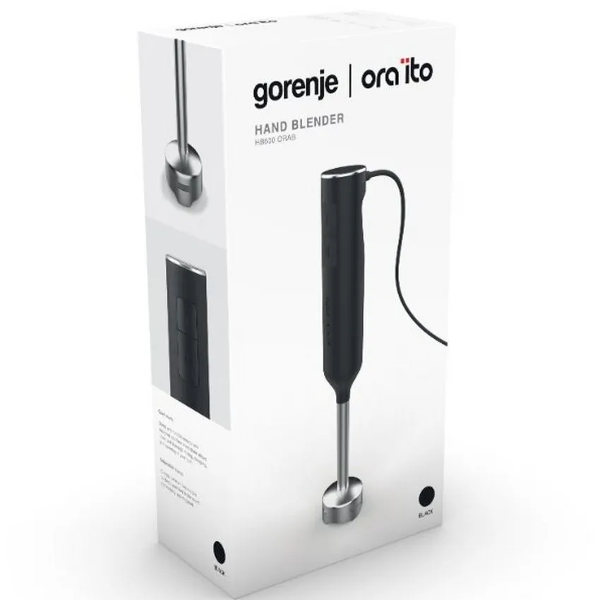 Blender de mână Gorenje HB600ORAB, Negru