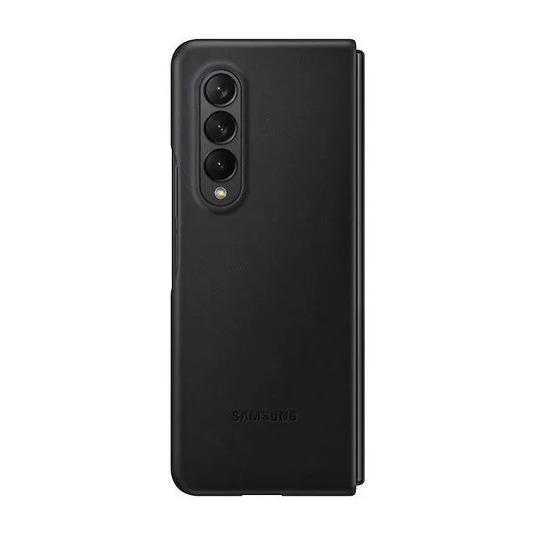 Husă tip carte Samsung Leather Cover for Galaxy Z Fold 3, Negru