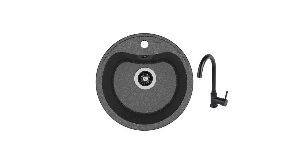 SET chiuveta Dr Gans DORA + SanDonna F 7073 negru