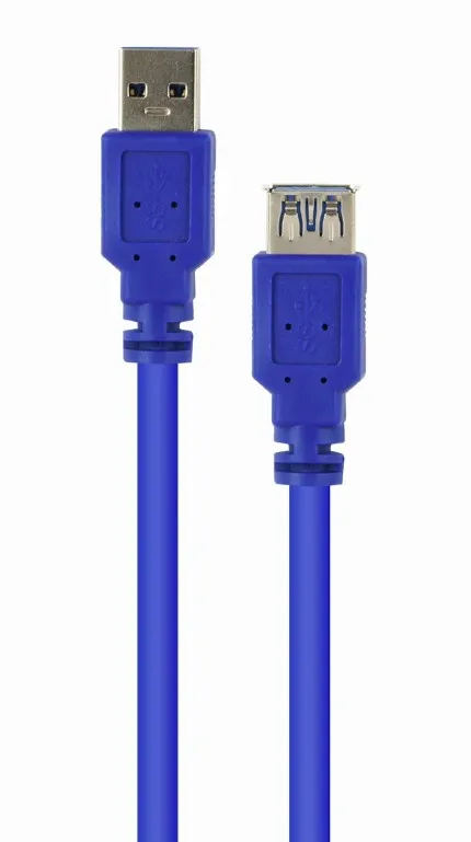 Cablu prelungitor Cablexpert CCP-USB3-AMAF-10, USB Type-A (F)/USB Type-A (M), 3m, Albastru