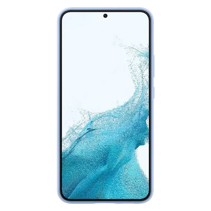 Husă Samsung Silicone Cover for Galaxy S22+, Albastru deschis