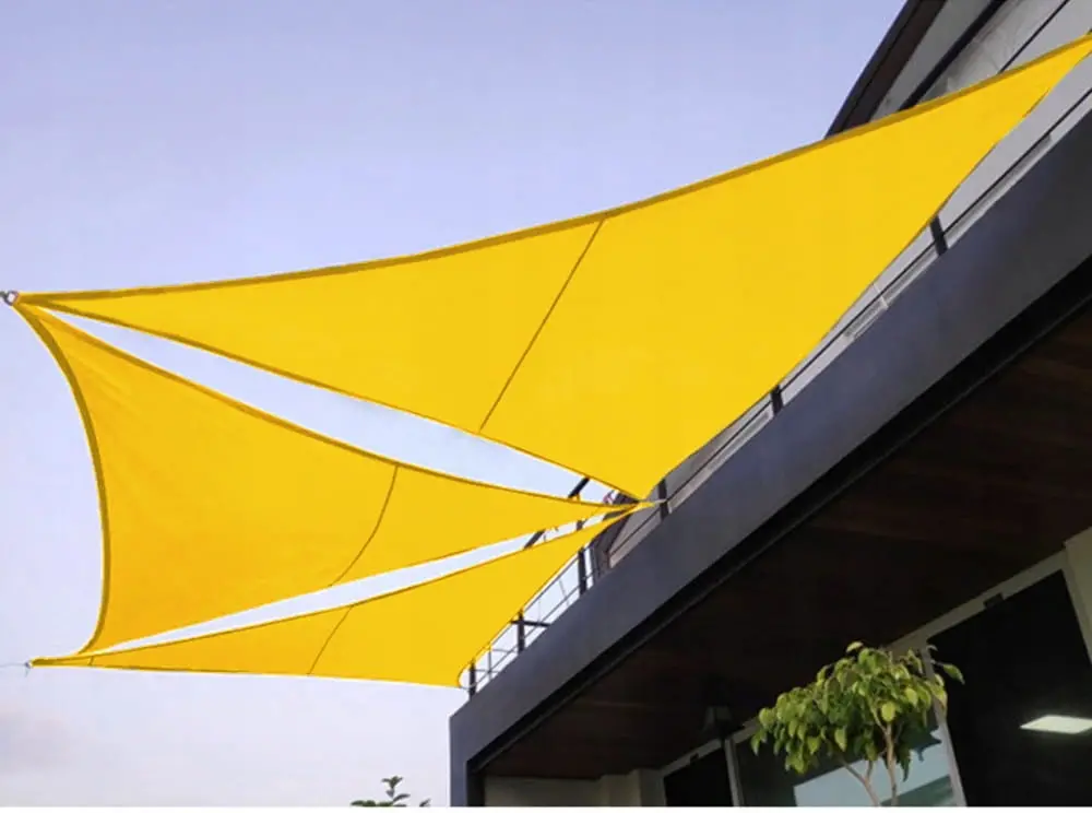 Pinza de umbra triunghiulara JUMI (galben) 3,6 x 3,6 X 3,6 m