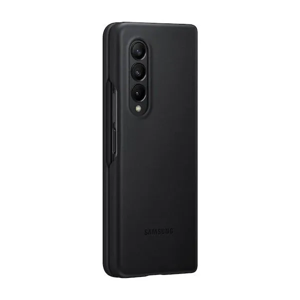 Husă tip carte Samsung Leather Cover for Galaxy Z Fold 3, Negru