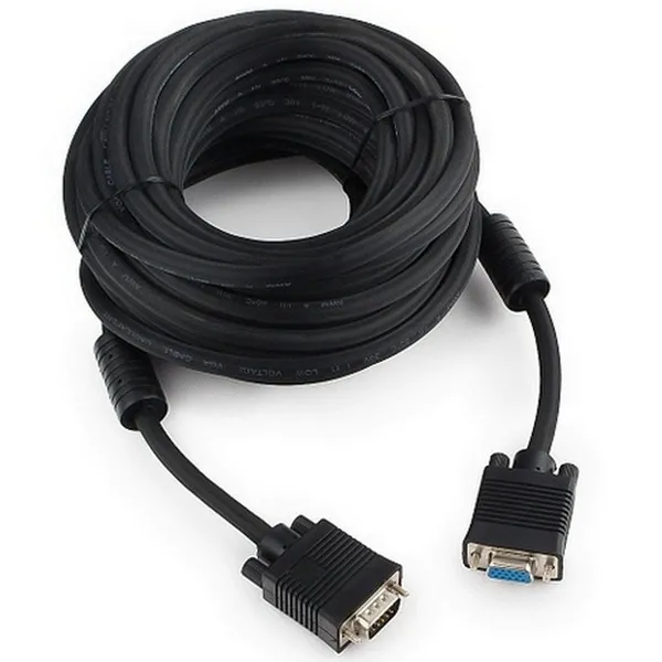 Cablu Video Cablexpert CC-PPVGAX-10M-B, VGA D-Sub (M) - VGA D-Sub (M), 10m, Negru