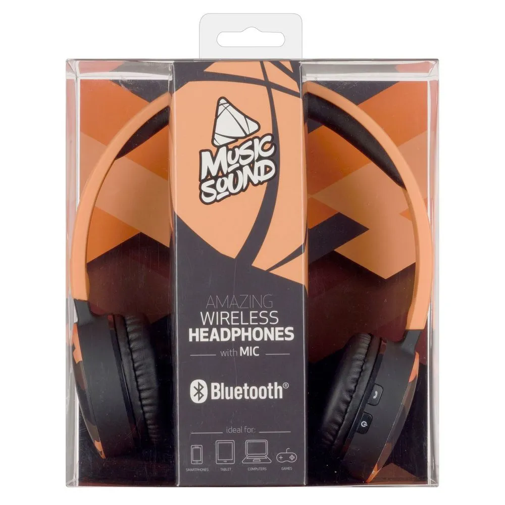 Căști Cellularline Music Sound, Negru/Portocaliu