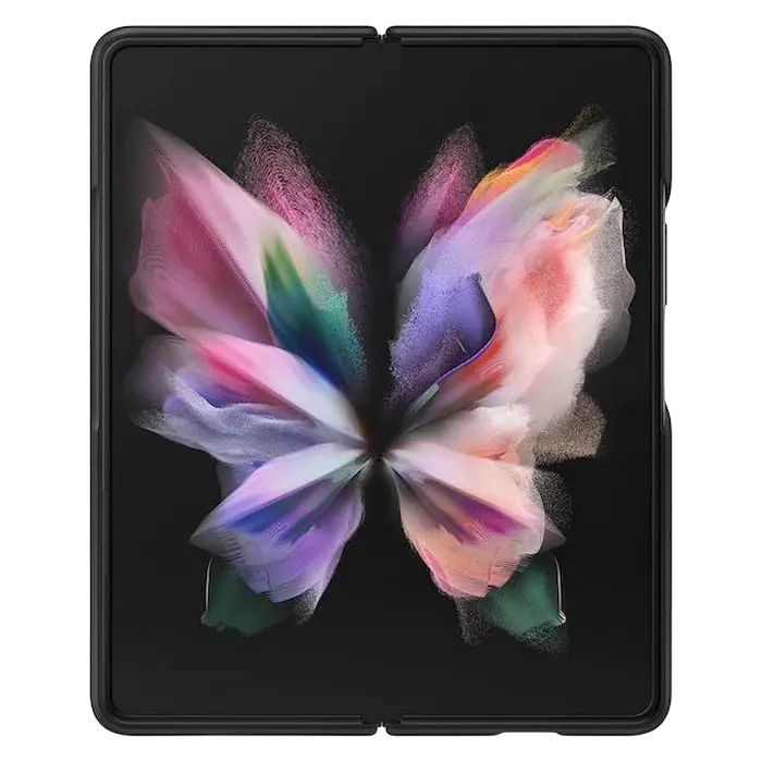 Husă tip carte Samsung Leather Cover for Galaxy Z Fold 3, Negru