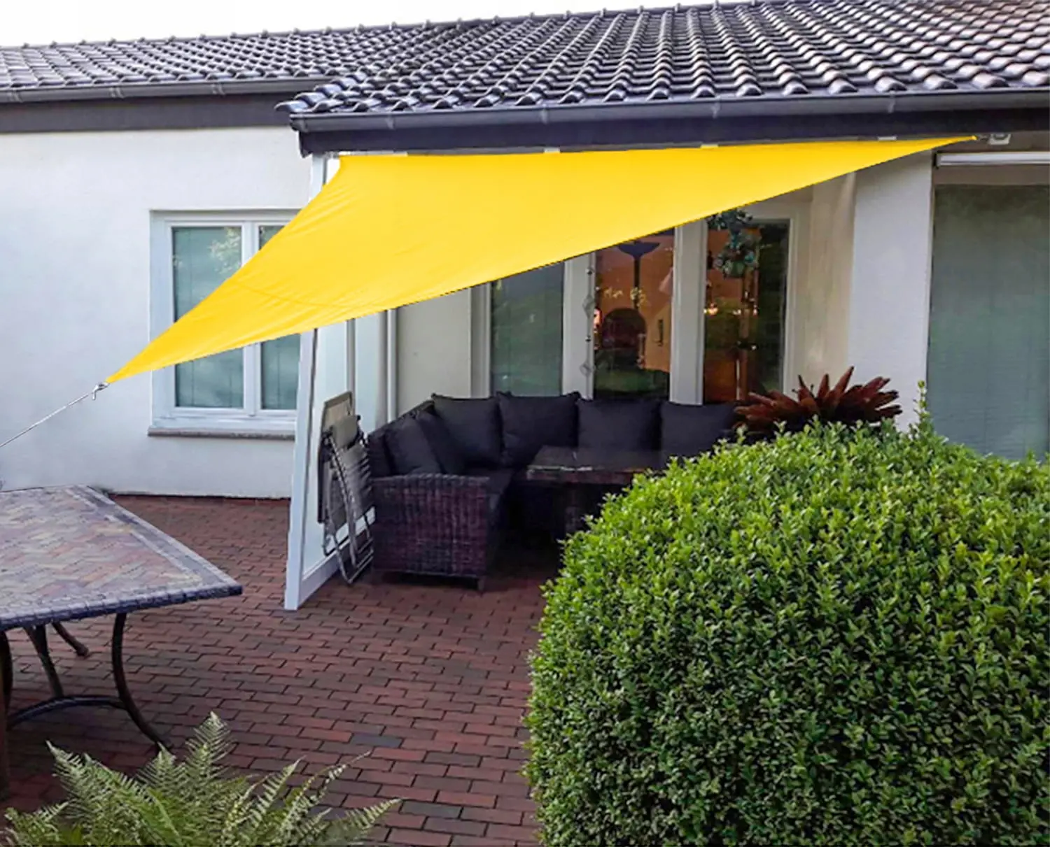 Pinza de umbra triunghiulara JUMI (galben) 3,6 x 3,6 X 3,6 m