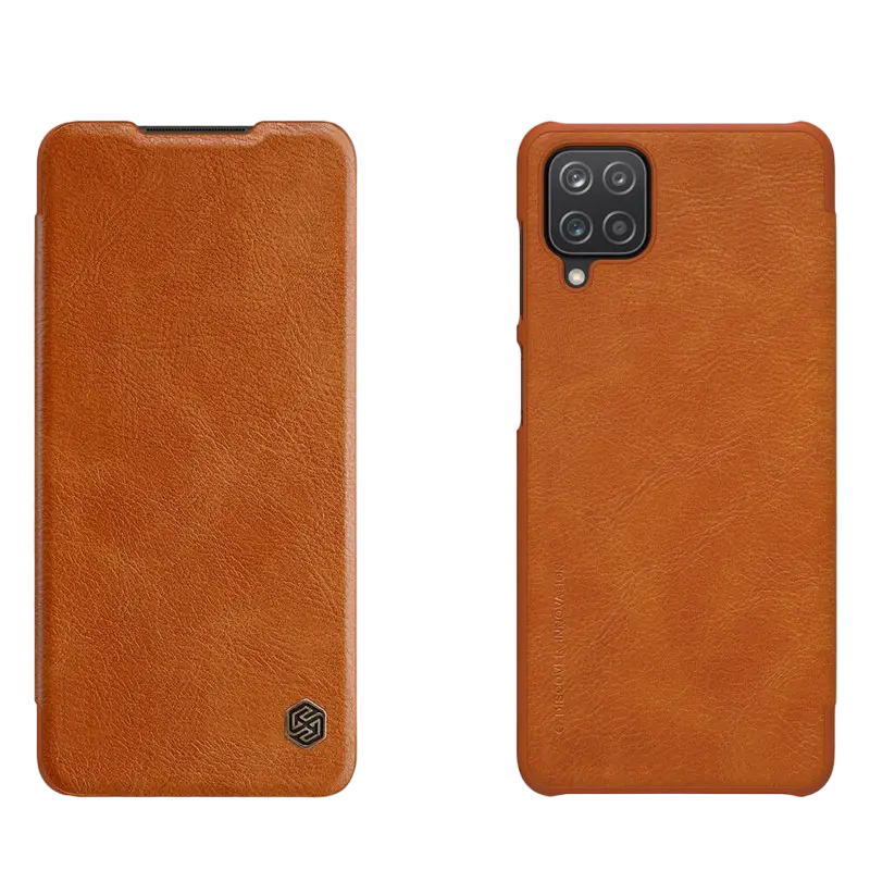 Husă tip carte Nillkin Galaxy A12 - Qin LC, Cafeniu