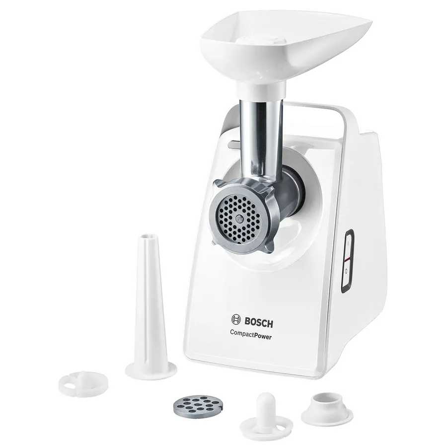 Mașină de tocat carne Bosch CompactPower MFW3520W, Alb