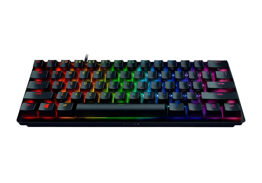 Gaming Keyboard Razer Huntsman Mini, Optical Clicky SW, Doubleshot PBT Keycaps,US Layout,USB, Black