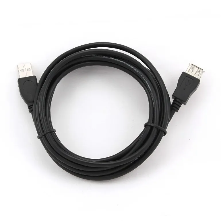 Cablu prelungitor Gembird CCF-USB2-AMAF-10, USB Type-A (F)/USB Type-A (M), 3m, Negru
