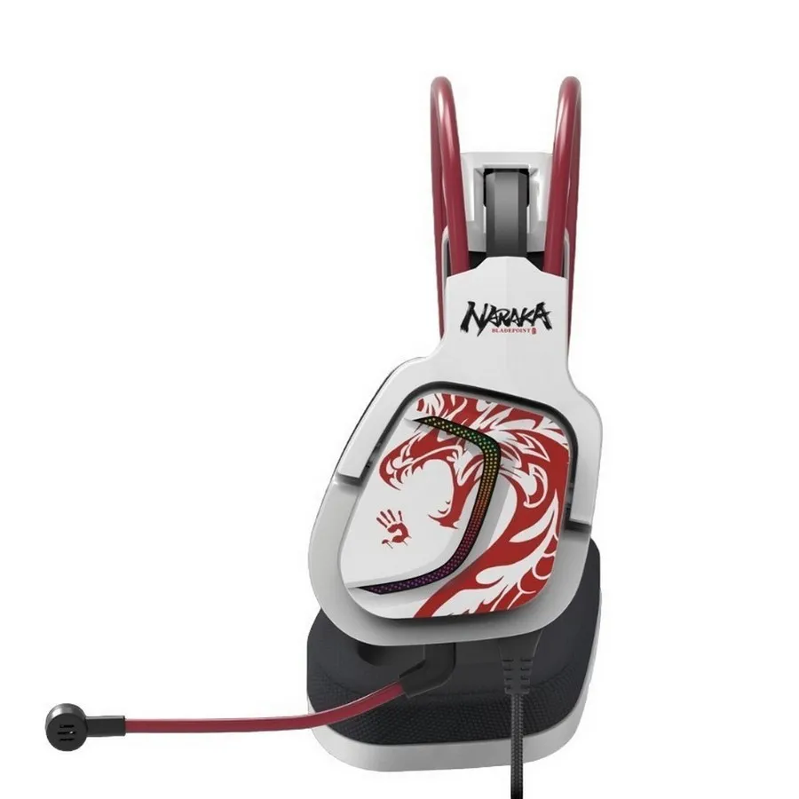 Căști gaming Bloody G575, USB, Alb