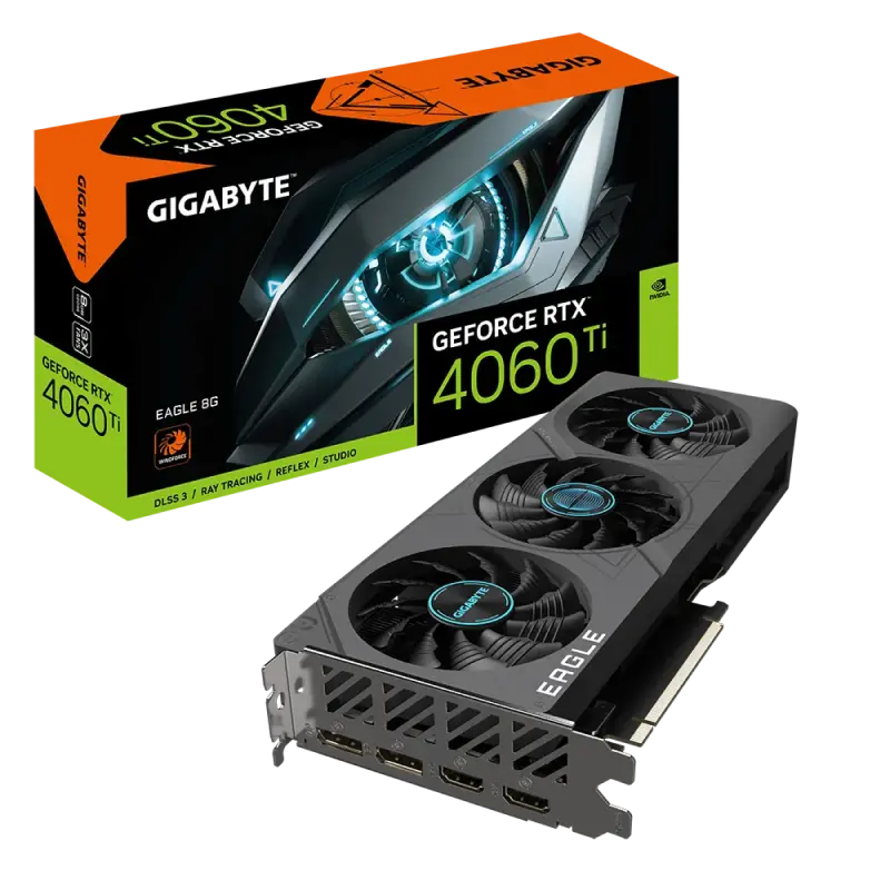 Placă Video Gigabyte GV-N406TEAGLE-8GD,  8GB GDDR6 128bit (GV-N406TEAGLE-8GD)
