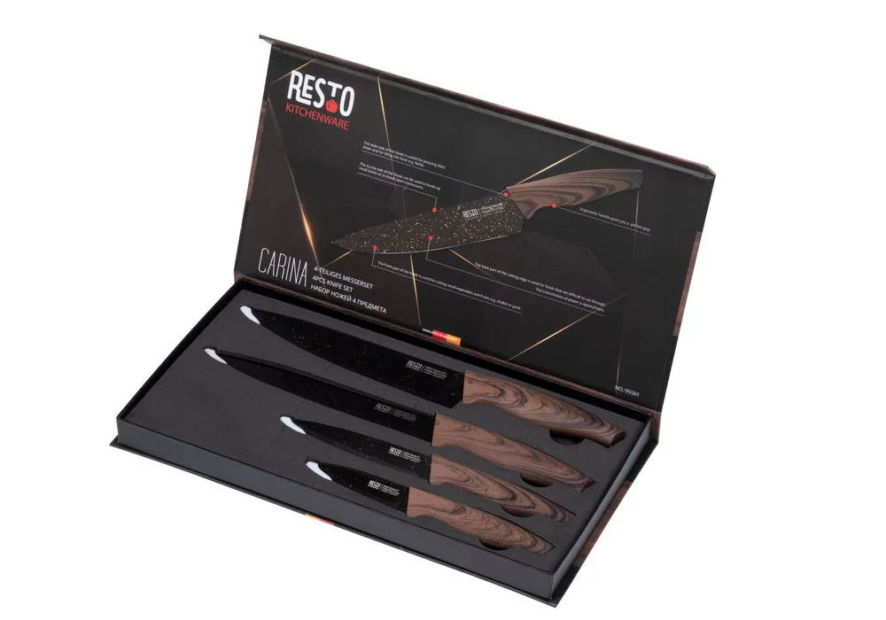 Set de Cuțite RESTO 95501, Cafeniu