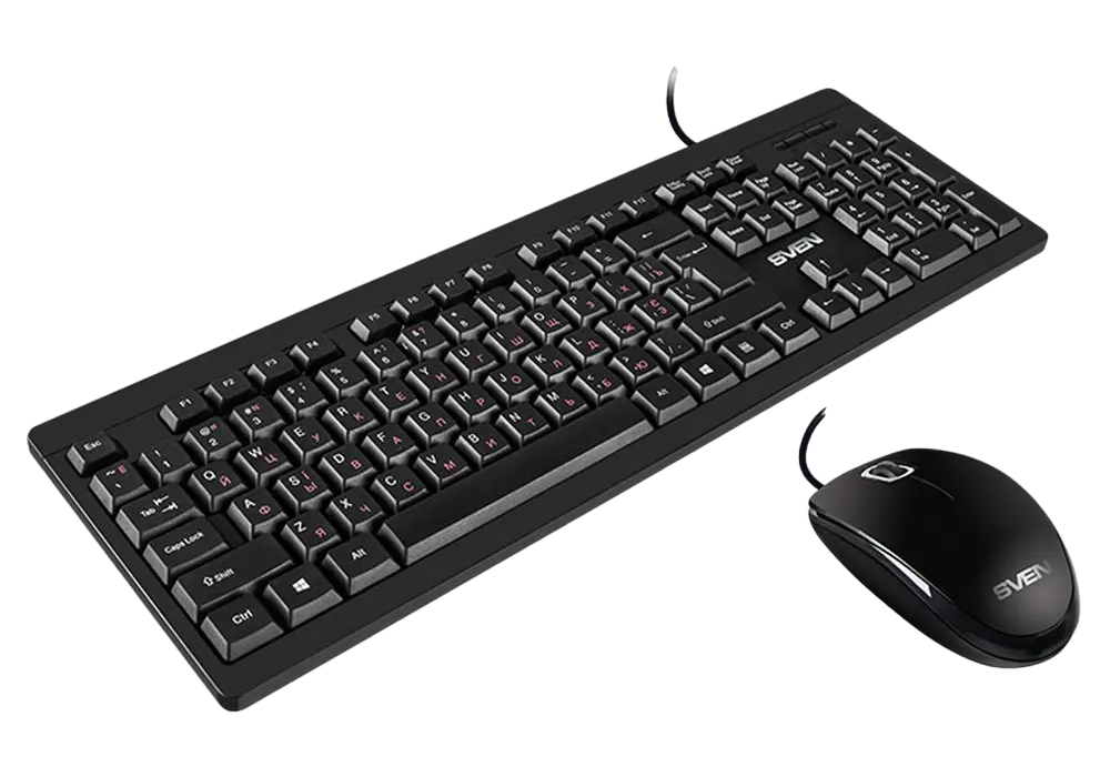 Set Tastatură + Mouse SVEN KB-S320C, Cu fir, Negru