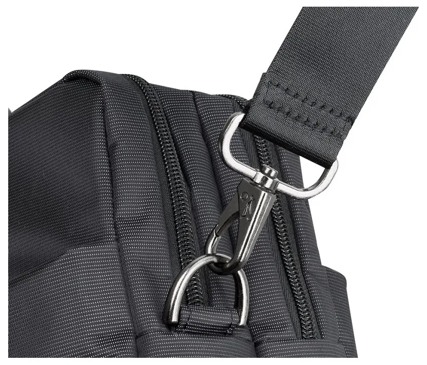 Geantă pentru Laptop RivaCase Central, 17.3", Poliester, Negru