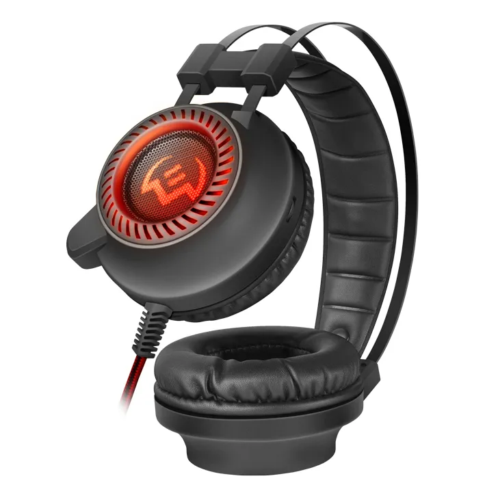 Căști gaming SVEN AP-U840MV, Cu fir, Negru/Roșu