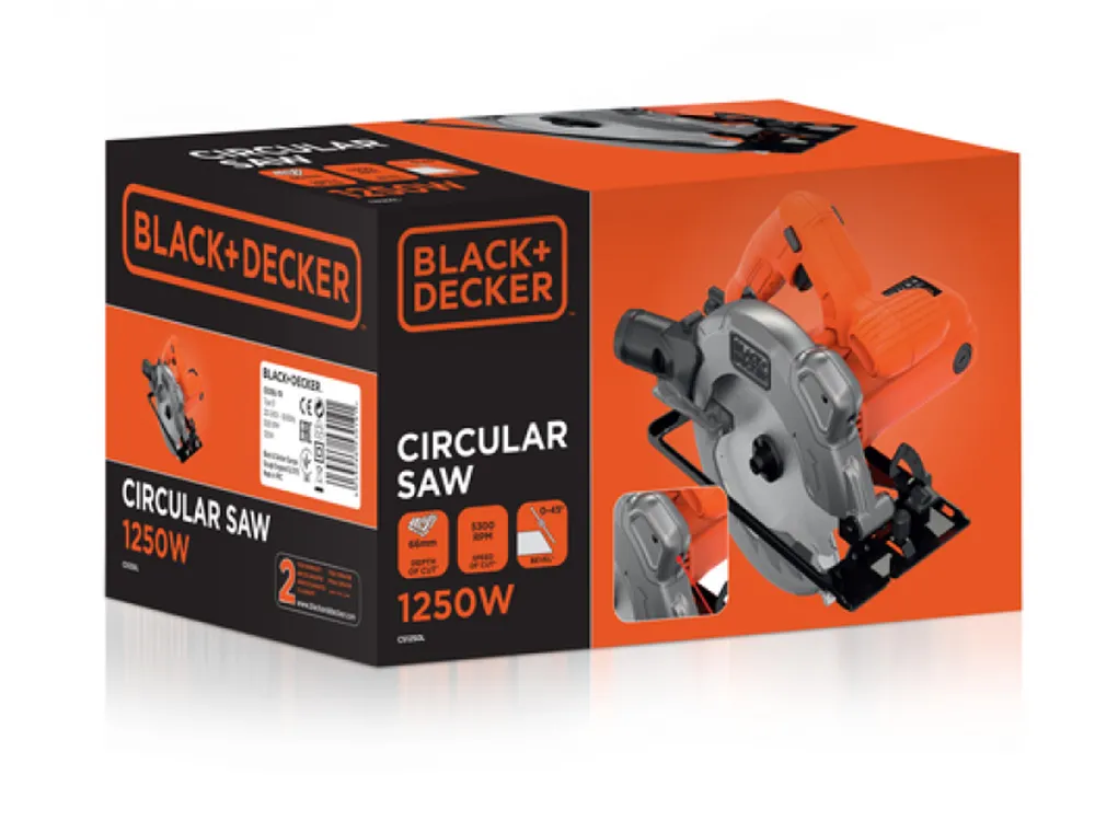 Fierastrău Circular Black+Decker CS1250L-QS