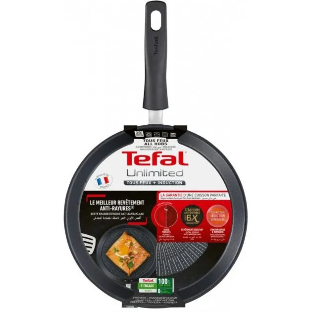 Tigaie pentru clatite Tefal G2553872, 25cm, Negru
