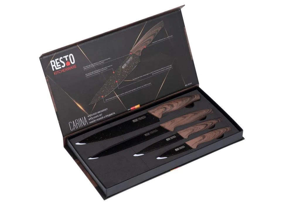 Set de Cuțite RESTO 95501, Cafeniu