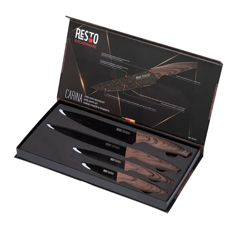 Set de Cuțite RESTO 95501, Cafeniu