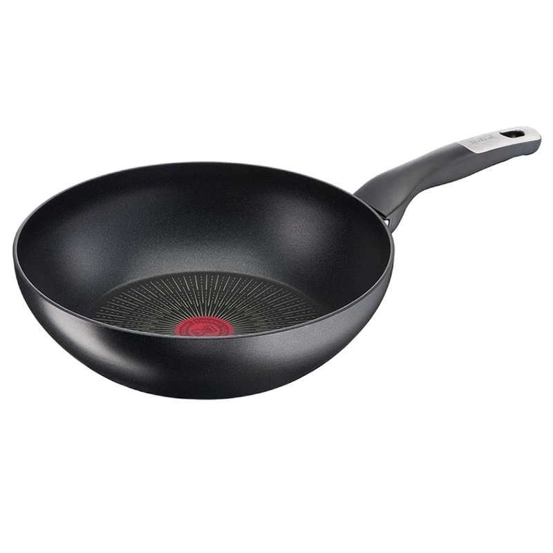 Tigaie WOK Tefal G2551972, 28cm, Negru