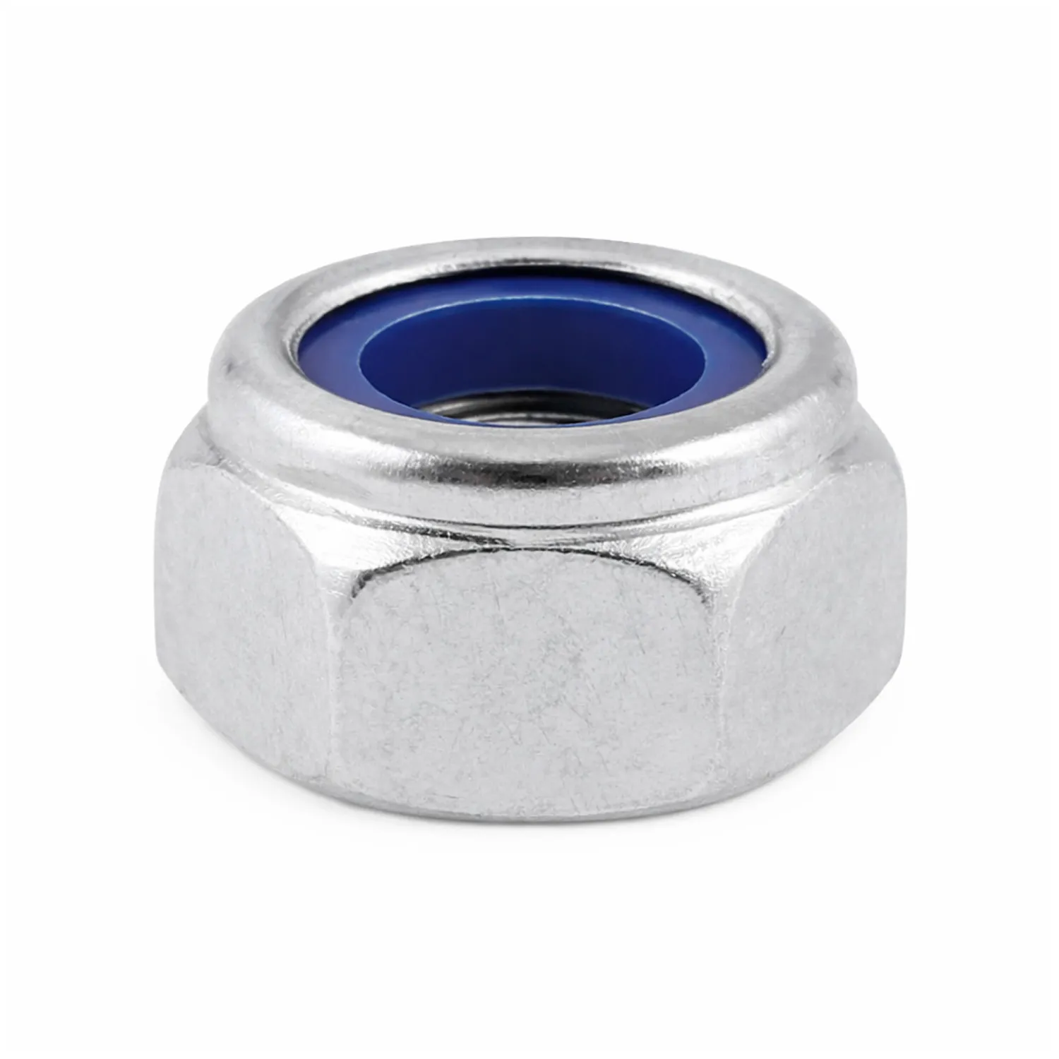 Piulita cu inel de retinere M-10 otel, zinc (20buc) METRIC