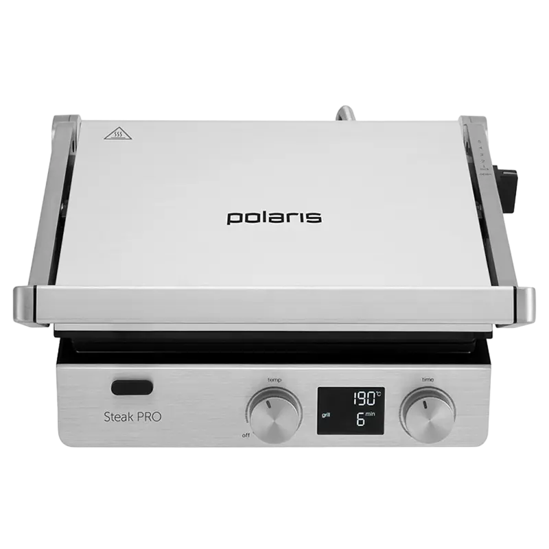Grătar electric Polaris PGP3005, 2000W, Argintiu