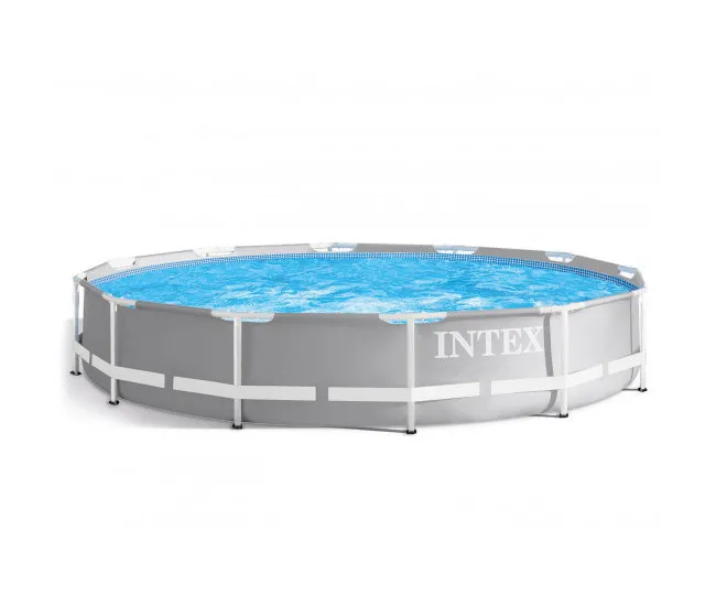 Piscină cu cadru metalic Intex Metal Frame, 6503L, Gri, 26710