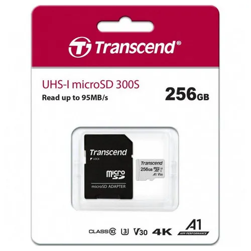 Card de Memorie Transcend MicroSDXC Class 10, 256GB (TS256GUSD300S-A)