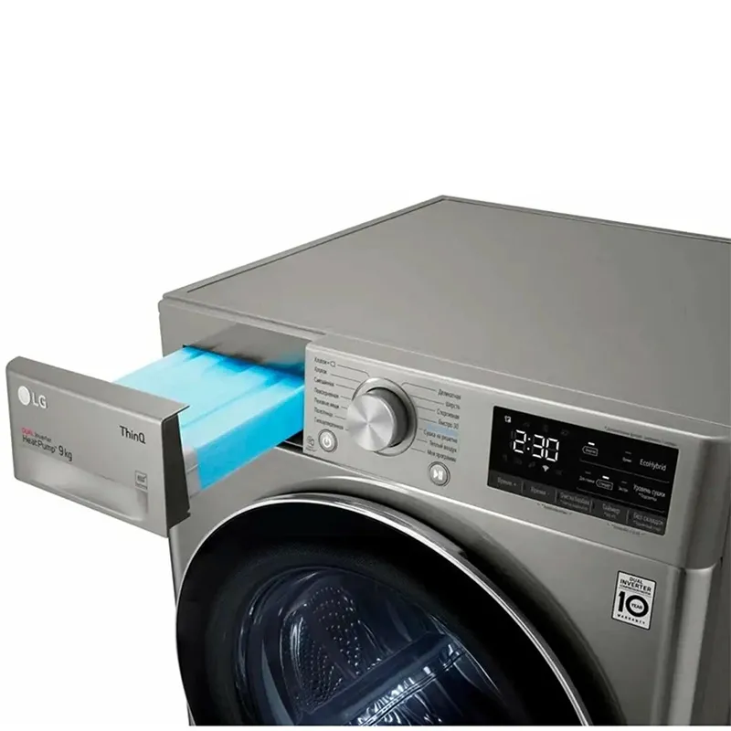 Uscător de rufe LG DC90V5V9S, 9kg, Gri