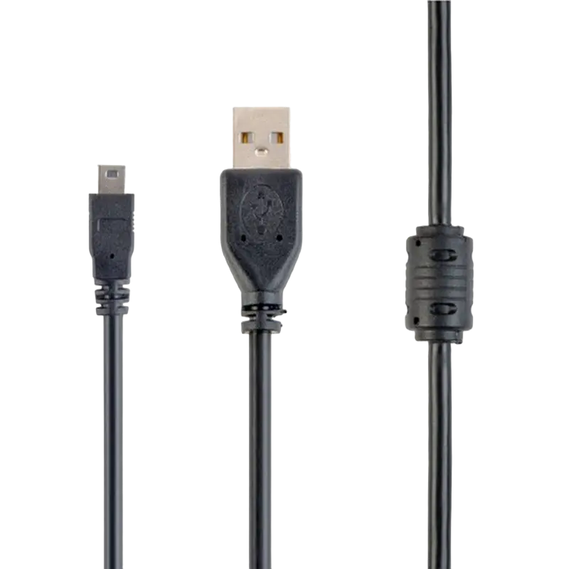 Cable de date Cablexpert CCF-USB2-AM5P-6, USB Type-A (F)/Mini-USB, 1,8m, Negru