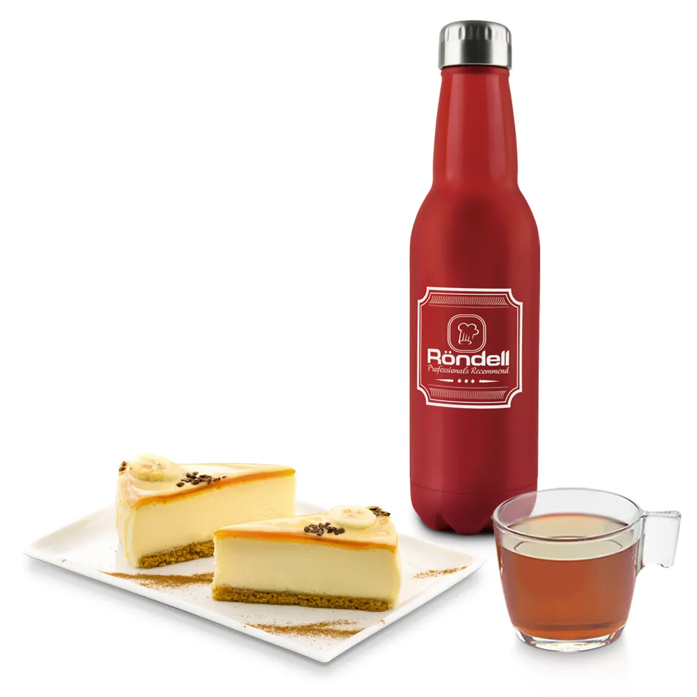 Termos Rondell Bottle, 0,75L, Roșu