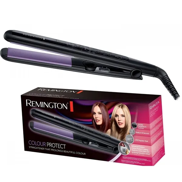 Placă de îndreptat părul Remington Colour Protect S6300, Negru
