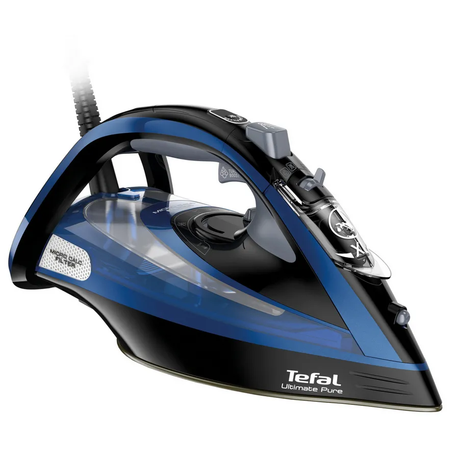 Fier de călcat Tefal Ultimate Pure FV9834E0, 3000W, Albastru