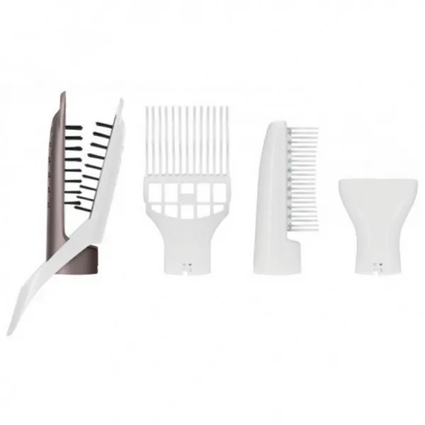 Uscător de păr-perie Rowenta Hot Air Brush CF7830F0, 1200 W, Alb