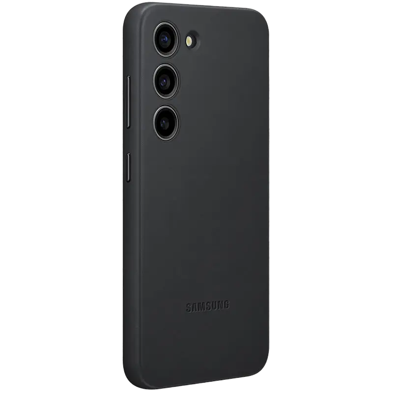 Husă Samsung Leather Cover for Galaxy S23, Negru