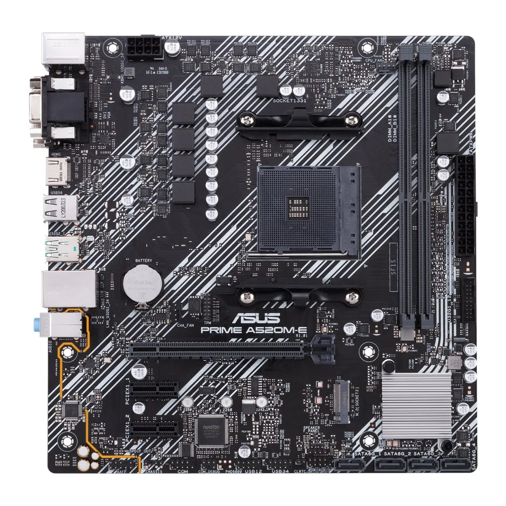 Placă de bază ASUS PRIME A520M-E, AM4, AMD A520, Micro-ATX