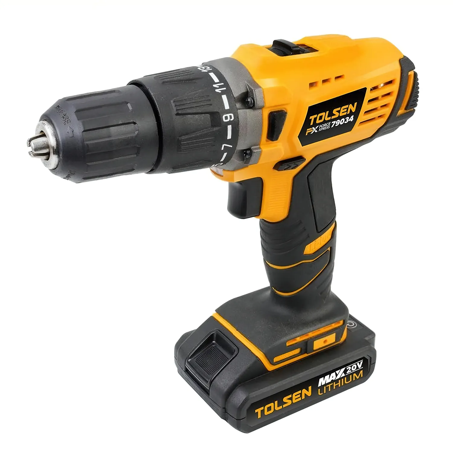 Masina de insurubat cu acumulator TOLSEN 20V| 2BSC| 58 N:m