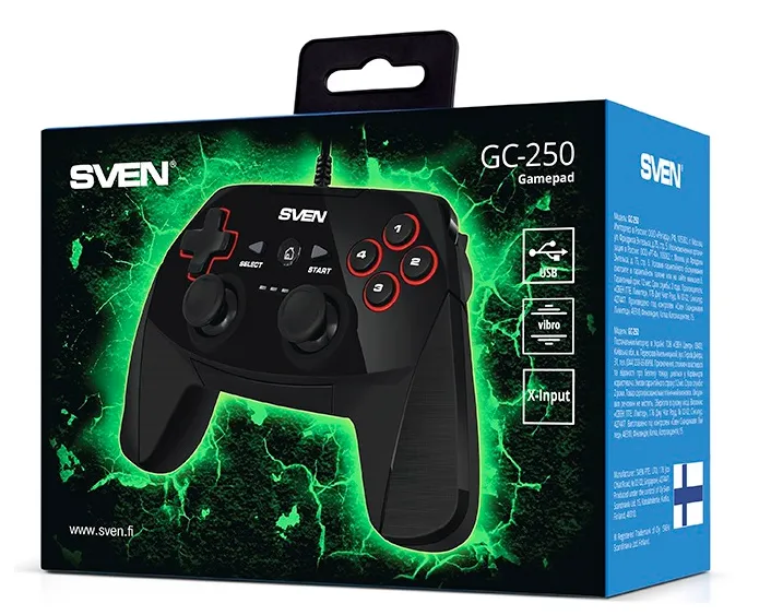 Gamepad SVEN GC-250, Negru