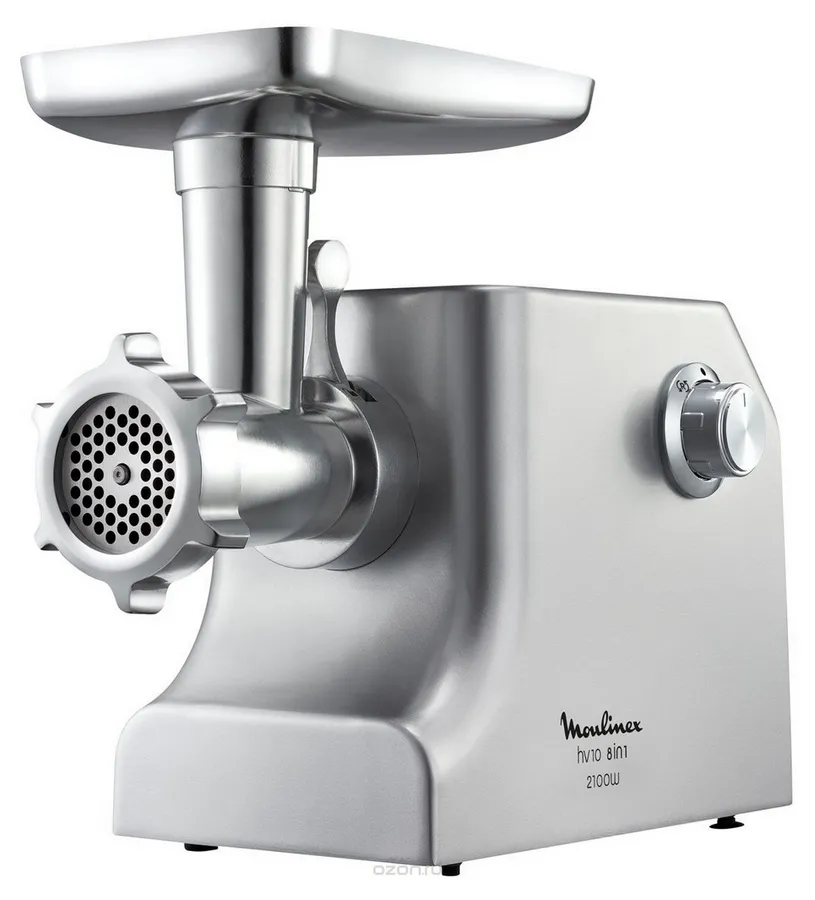 Mașină de tocat carne Moulinex HV10 ME858D32, Argintiu