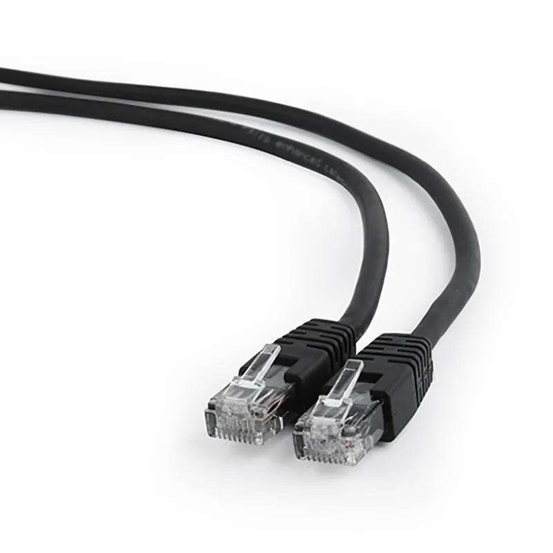 Patch cord Cablexpert PP6U-1M/BK, Cat6 UTP, 1m, Negru
