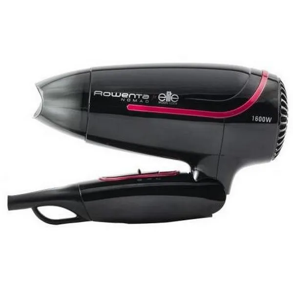 Uscător de păr compact Rowenta Nomad TN2300F1, 1600 W, Negru