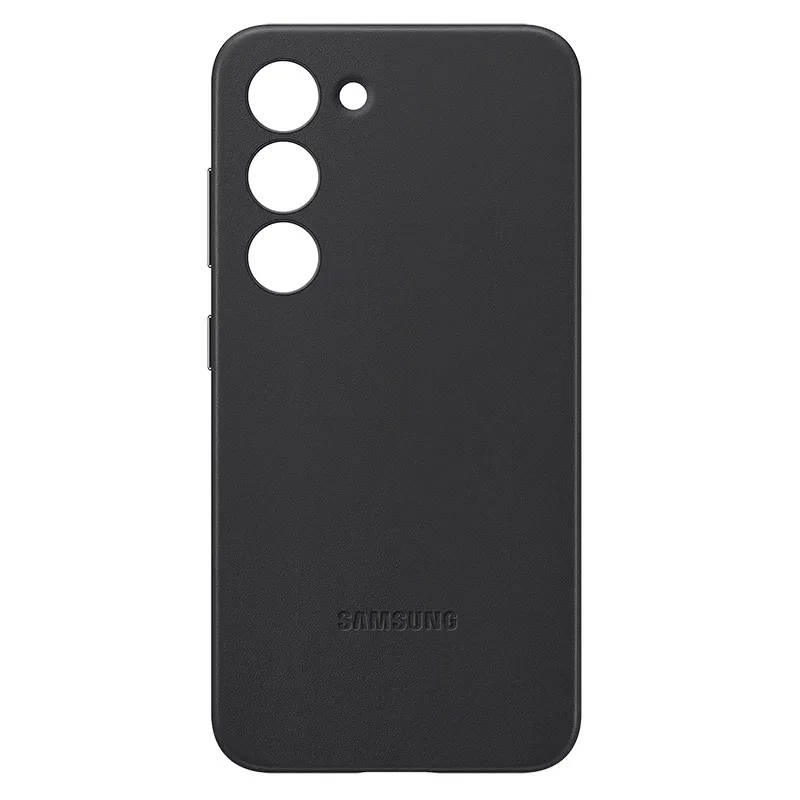 Husă Samsung Leather Cover for Galaxy S23, Negru