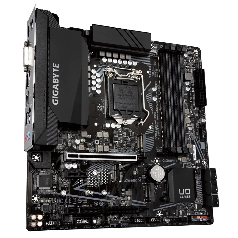 Placă de bază Gigabyte Z590M, LGA1200, Intel Z590, Micro-ATX