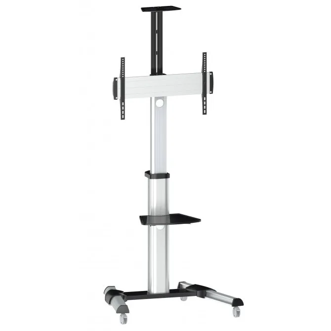 Suport TV Mobil Reflecta TV Stand 70VC-Shelf, Argintiu