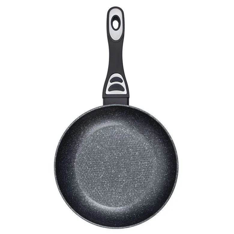 Tigaie RESTO 93152, 24cm, Negru